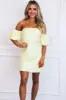 Hopeful Moment Satin Open Back Dress: Pastel Yellow sold by Bella and Bloom