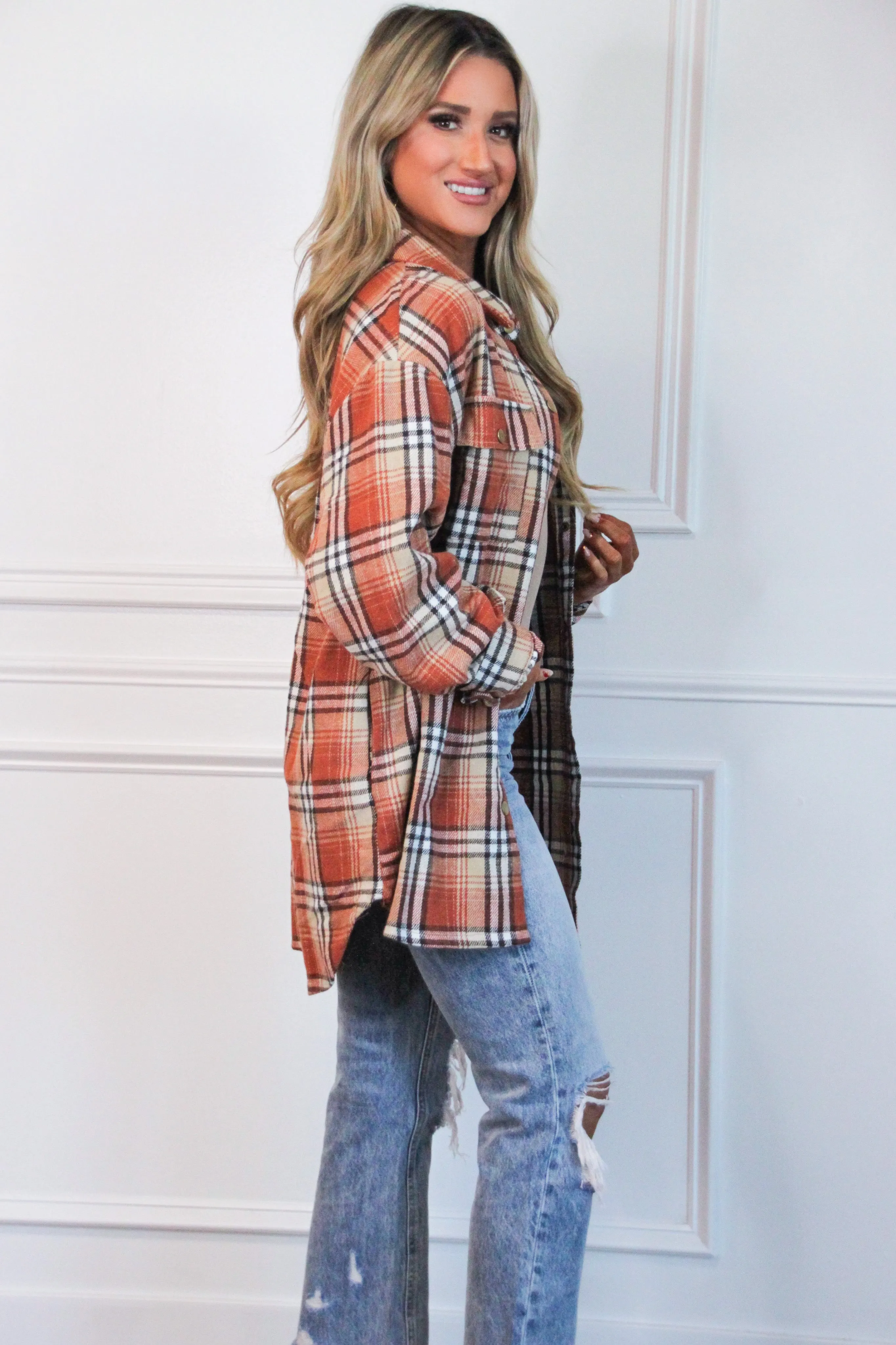 Nova Vervet Distressed Straight High Waisted Denim: Medium Wash sold by Bella and Bloom product image thumbnail 3