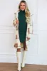 Classic Ribbed Turtleneck Dress: Emerald sold by Bella and Bloom