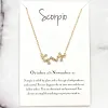 Zodiac Necklace: Gold, Scorpio sold by Bella and Bloom