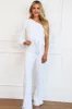Steal the Show One Shoulder Sequin Jumpsuit: OPAL IRIDESCENT sold by Bella and Bloom