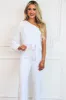 Steal the Show One Shoulder Sequin Jumpsuit: OPAL IRIDESCENT sold by Bella and Bloom