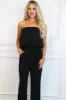 Kathrynn Strapless Pocket Jumpsuit: Black sold by Bella and Bloom