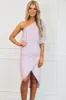 Sweet Escape Sparkly One Shoulder Midi Dress: Lavender sold by Bella and Bloom