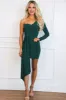 Forget Your Troubles One Shoulder Dress: Emerald sold by Bella and Bloom