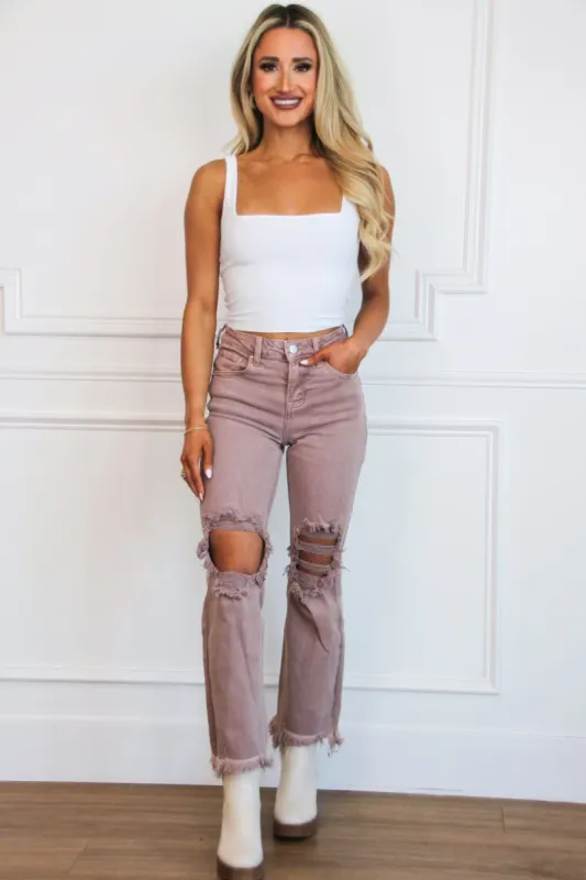 Rowe Square Neck Crop Top: Ivory sold by Bella and Bloom