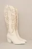 Samara Knee High Cowboy Boots: OFF White sold by Bella and Bloom