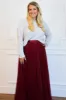 Fall Dreams Pleated Maxi Skirt: Burgundy sold by Bella and Bloom