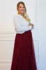 Fall Dreams Pleated Maxi Skirt: Burgundy sold by Bella and Bloom