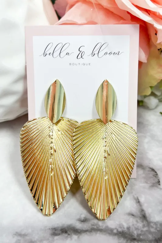 Birds of a Feather Earrings: Gold sold by Bella and Bloom