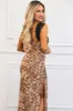 Mavis Floral Lace Maxi Dress: Leopard sold by Bella and Bloom