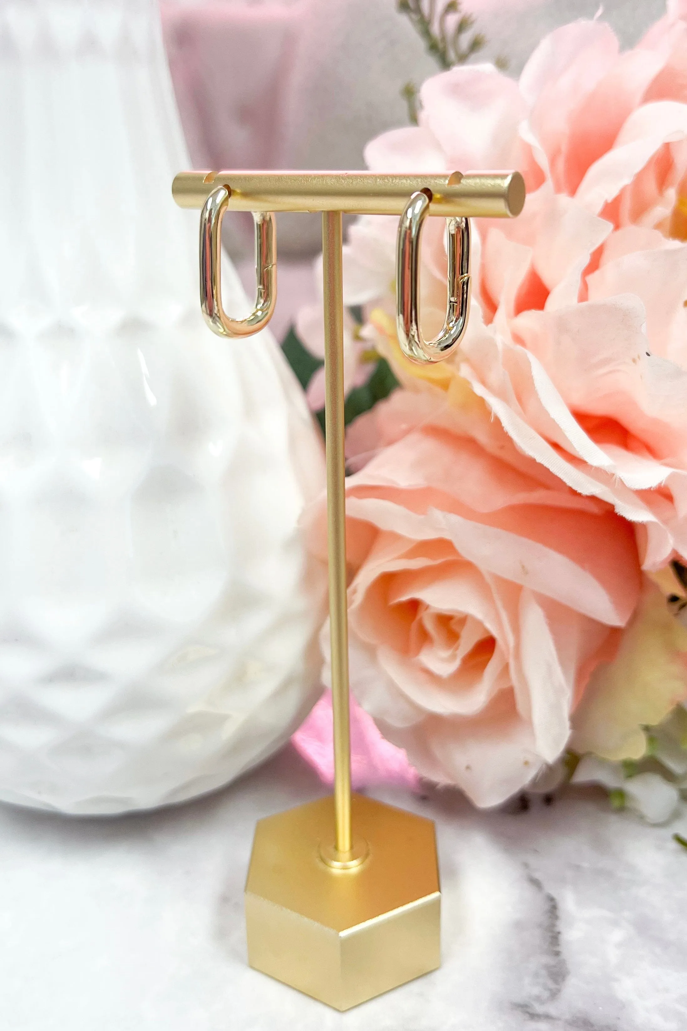 Golden Girl Earrings: Gold sold by Bella and Bloom