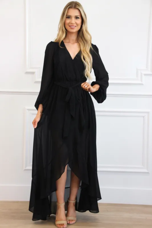Found Your Love Maxi Dress: Black sold by Bella and Bloom
