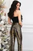 Ruffle Your Feathers Crop Top: Black sold by Bella and Bloom