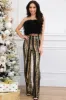 Ruffle Your Feathers Crop Top: Black sold by Bella and Bloom