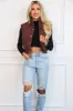 Denver Puffer Vest: Chocolate Maroon sold by Bella and Bloom