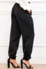 Tipton Satin Joggers: Black, sold by Bella and Bloom