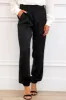Tipton Satin Joggers: Black, sold by Bella and Bloom