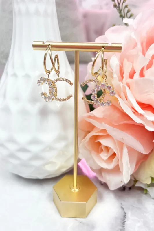 Seeing Double Earrings: Gold sold by Bella and Bloom