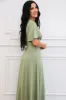 Who to Love Maxi Dress: Sage sold by Bella and Bloom