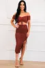 Lose You to Love Me Two Piece Set: Brick sold by Bella and Bloom