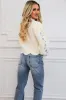 Tensley Floral Embroidered Scalloped Sweater: Cream sold by Bella and Bloom