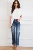 Ellison Corded Rib Oversized Pocket Top: White sold by Bella and Bloom