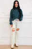 Winter Wishes Chenille Turtleneck Sweater: Teal sold by Bella and Bloom
