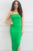 Harmony Ruched Midi Dress: Bright Green sold by Bella and Bloom