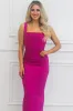 Wimberly Square Neck Maxi Dress: Magenta sold by Bella and Bloom