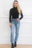 Chanda Long Sleeve Bodysuit: Black sold by Bella and Bloom