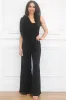 Swept Up in Your Love One Shoulder Jumpsuit: Black sold by Bella and Bloom