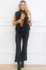 Vayda Corduroy Puffer Vest: Black sold by Bella and Bloom