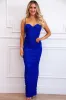 Show Out Bustier Ruched Maxi Dress: Royal Blue sold by Bella and Bloom