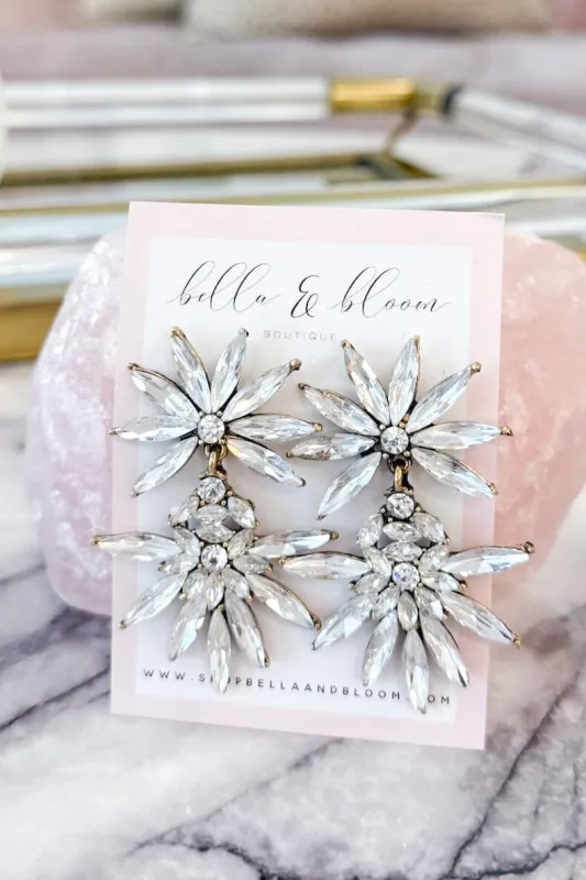 I Choose You Embellished Earrings: Antique Gold sold by Bella and Bloom