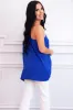 By Your Side One Shoulder Top: Royal Blue sold by Bella and Bloom
