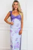 Mavis Floral Lace Maxi Dress: Light Blue/Purple Multi sold by Bella and Bloom
