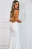 Right Into Your Love Backless Maxi Dress: White sold by Bella and Bloom