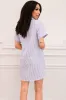 Summer Love Striped Seersucker Shirt Dress: Blue/White sold by Bella and Bloom