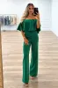 Under Your Spell Jumpsuit: Green sold by Bella and Bloom
