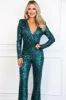 Here For the Party Sequin Jumpsuit: Emerald sold by Bella and Bloom