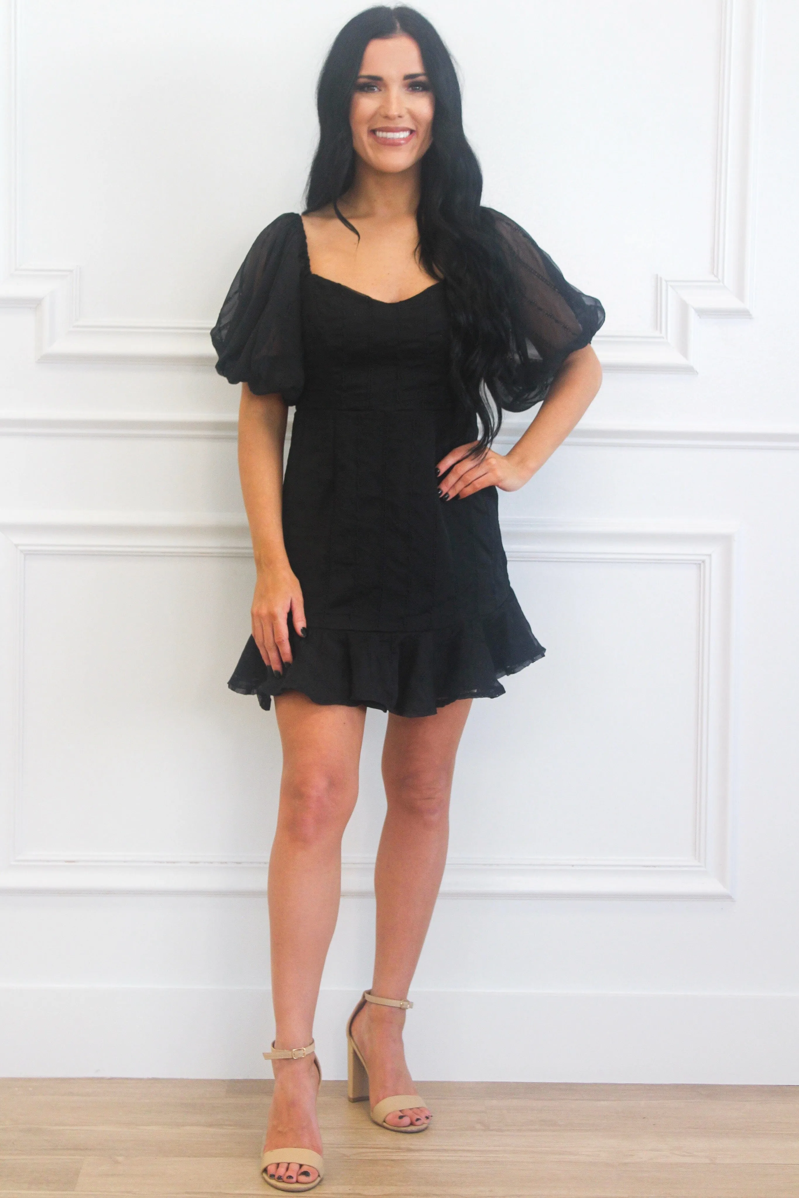 Sheridan Dress: Black sold by Bella and Bloom product image thumbnail 2