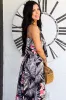 Palms Away Maxi Dress: Black Multi sold by Bella and Bloom