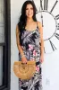 Palms Away Maxi Dress: Black Multi sold by Bella and Bloom