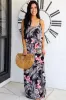 Palms Away Maxi Dress: Black Multi sold by Bella and Bloom