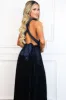 Classic Wrap Maxi Dress: Navy VELVET sold by Bella and Bloom