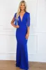 Take Me to Nashville Fringe Maxi Dress: Royal Blue sold by Bella and Bloom