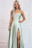 Tonight's the Night Satin Formal Dress: Sage sold by Bella and Bloom