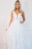 Liza Floral Applique Wedding Dress: Off White sold by Bella and Bloom