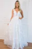 Liza Floral Applique Wedding Dress: Off White sold by Bella and Bloom